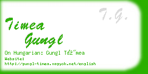 timea gungl business card